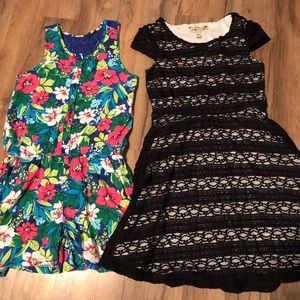 Girls dress and romper